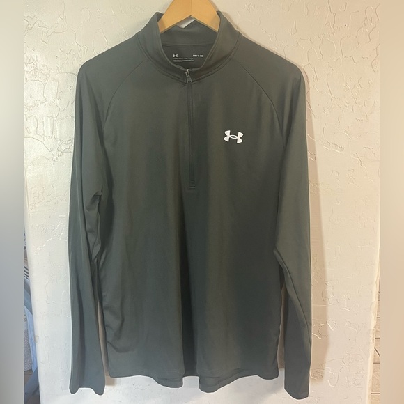 Under Armour Charcoal 1/4 Zip Jacket - Picture 1 of 3